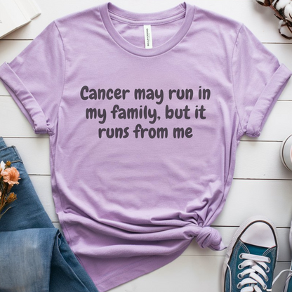 Runs From me🎗️ Cancer Support T-shirt