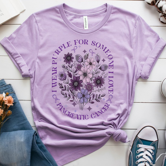 Purple🎗️ Cancer Support T-shirt