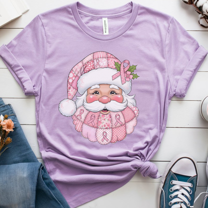 Santa🎗️ Cancer Support T-shirt (Christmas Limited Edition)