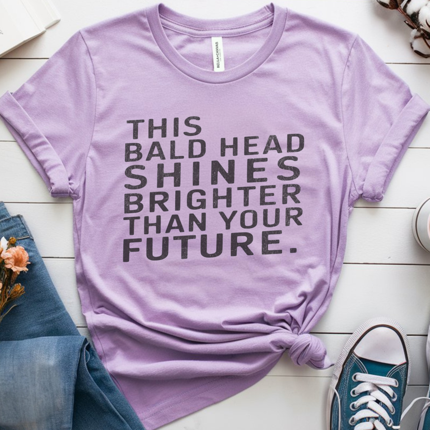 Bald🎗️ Cancer Support T-shirt