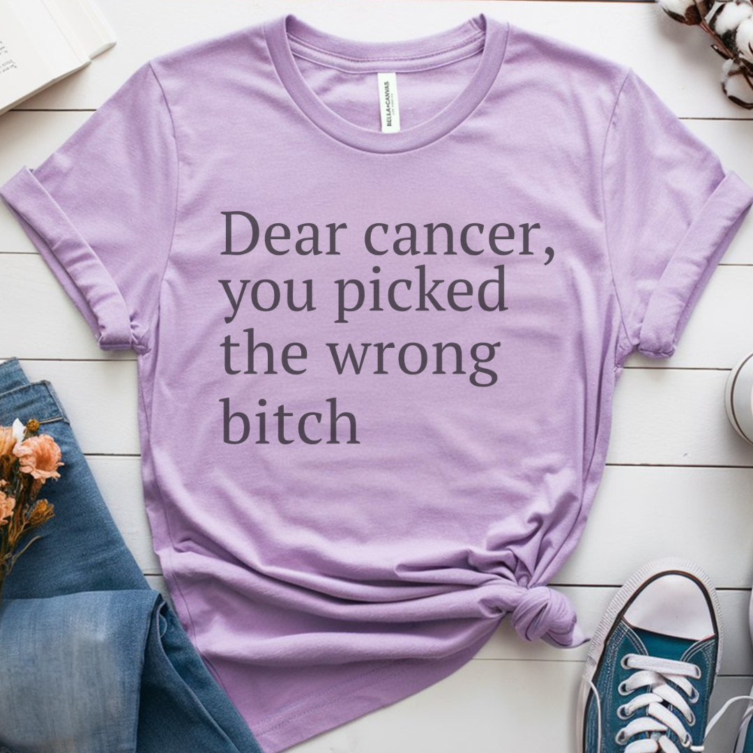 Dear (black font)🎗️ Cancer Support T-shirt