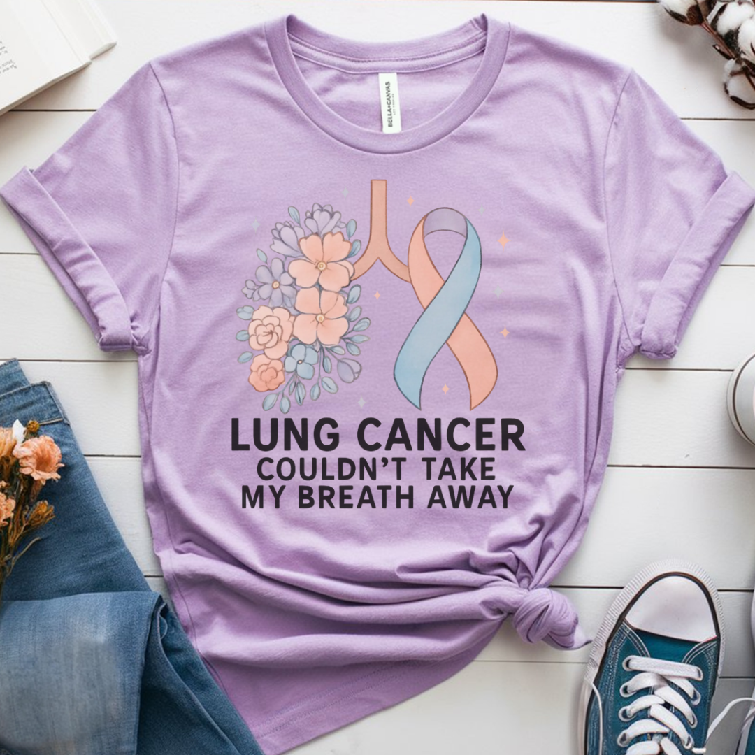 Lung Flowers🎗️ Cancer Support T-shirt