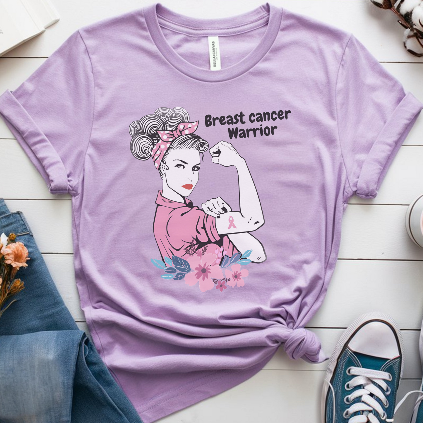 Breast Cancer Warrior🎗️Cancer Support T-shirt