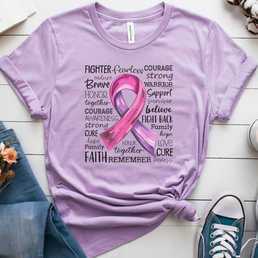 Pink Ribbon🎗️ Cancer Support T-shirt