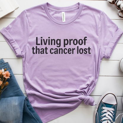 Living🎗️ Cancer Support T-shirt