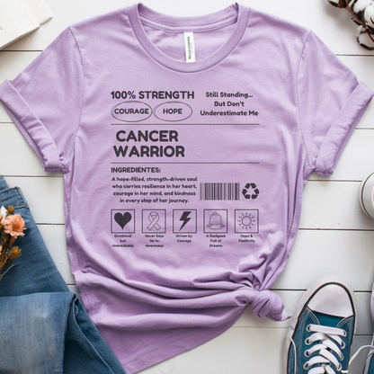 100% Strength🎗️ Cancer Support T-shirt