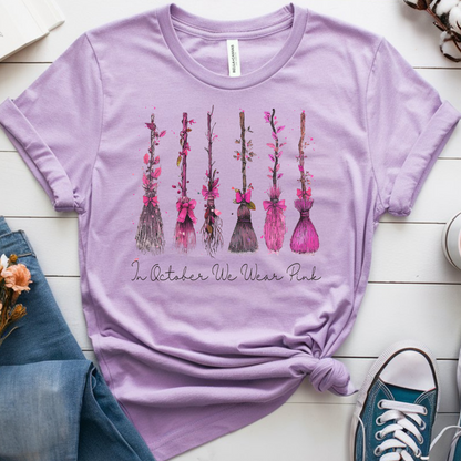 Witch October🎗️Cancer Support T-shirt