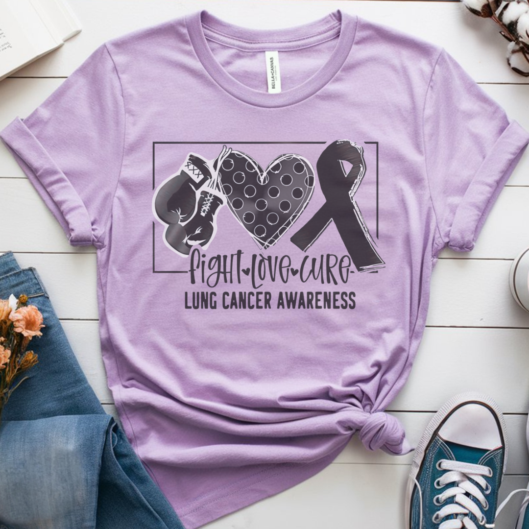 Lung Awareness 🎗️ Cancer Support T-shirt
