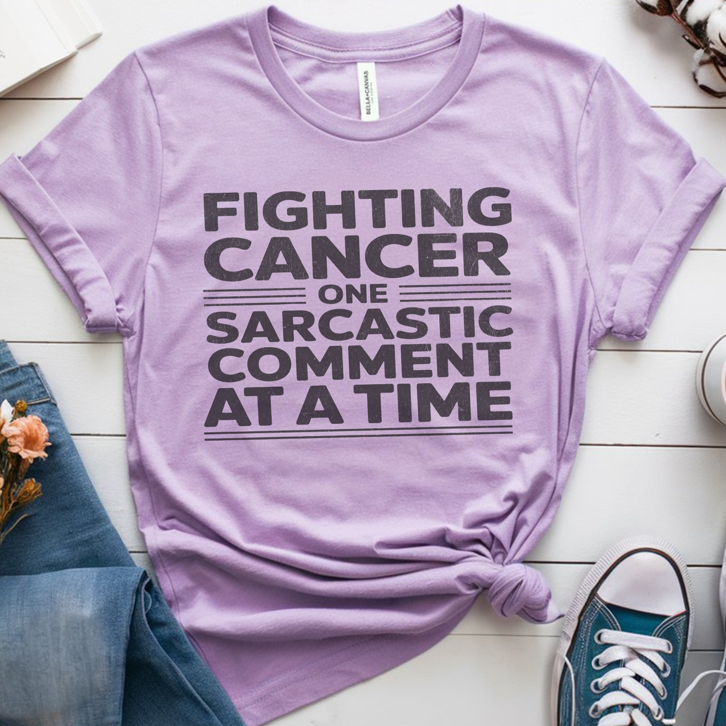 Comment🎗️ Cancer Support T-shirt