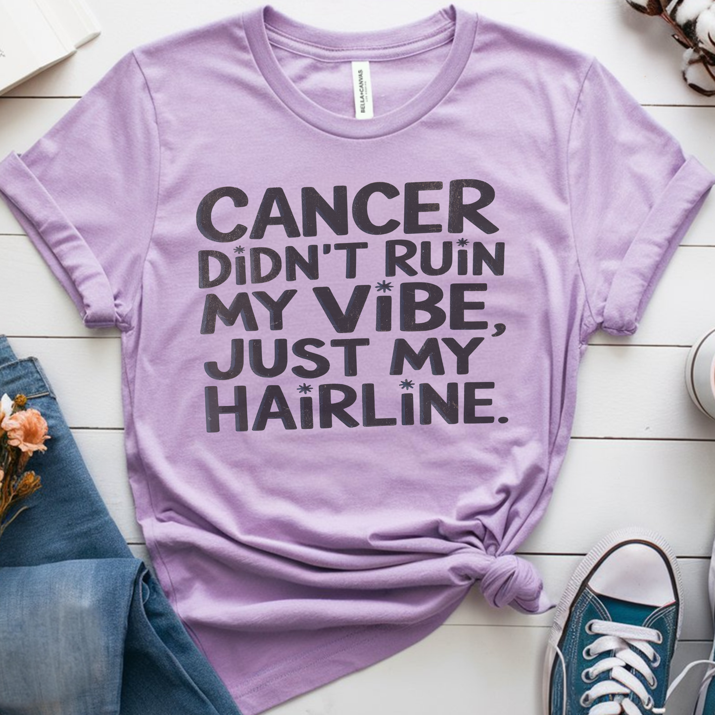 Hairline🎗️ Cancer Support T-shirt