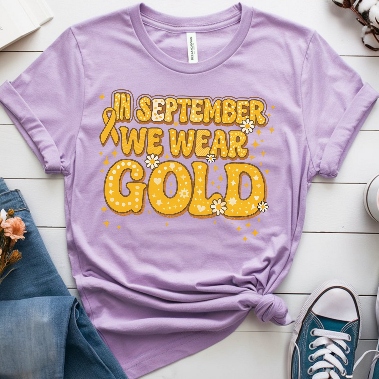 Gold🎗️ Cancer Support T-shirt