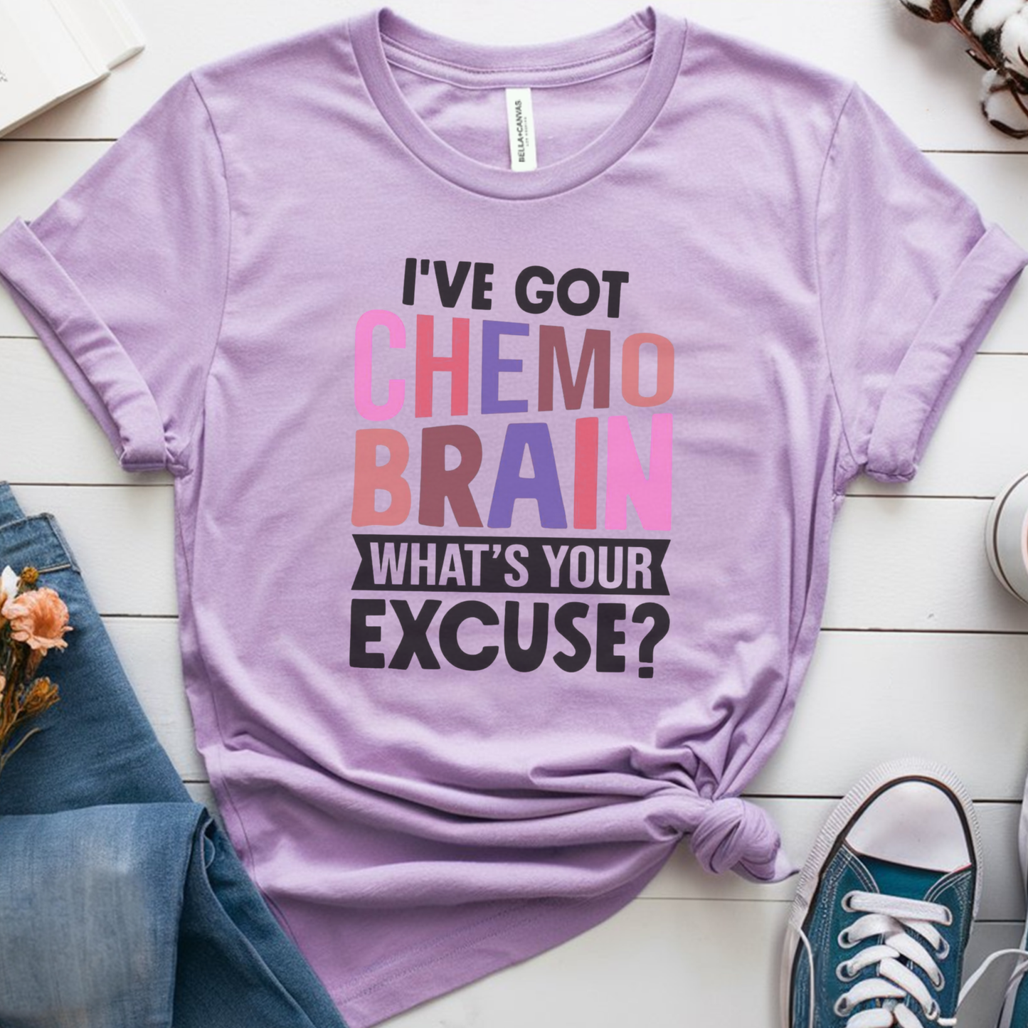 Chemo Brain🎗️ Cancer Support T-shirt