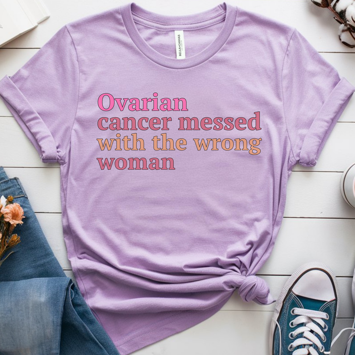 Ovarian🎗️ Cancer Support T-shirt