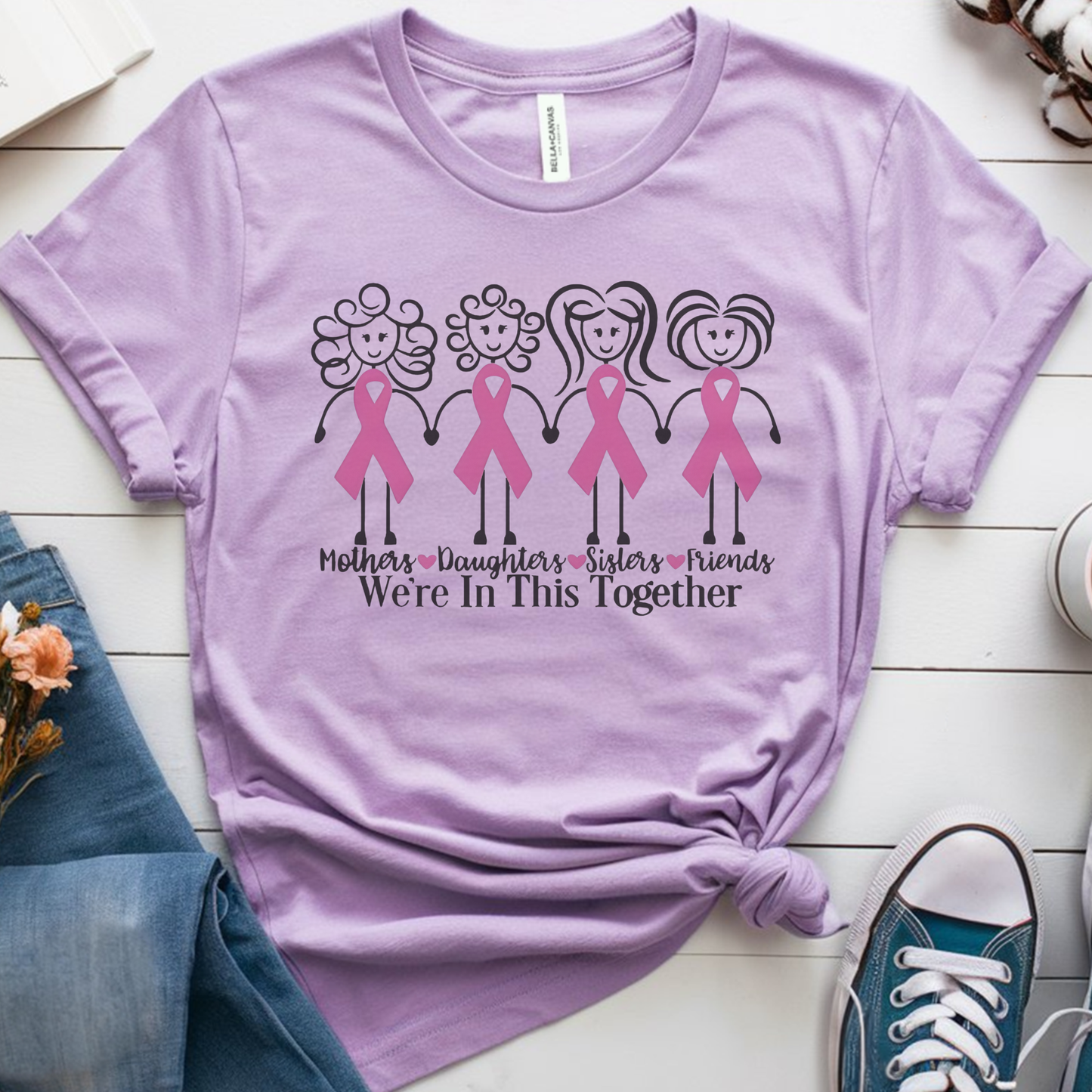 In this together🎗️ Cancer Support T-shirt