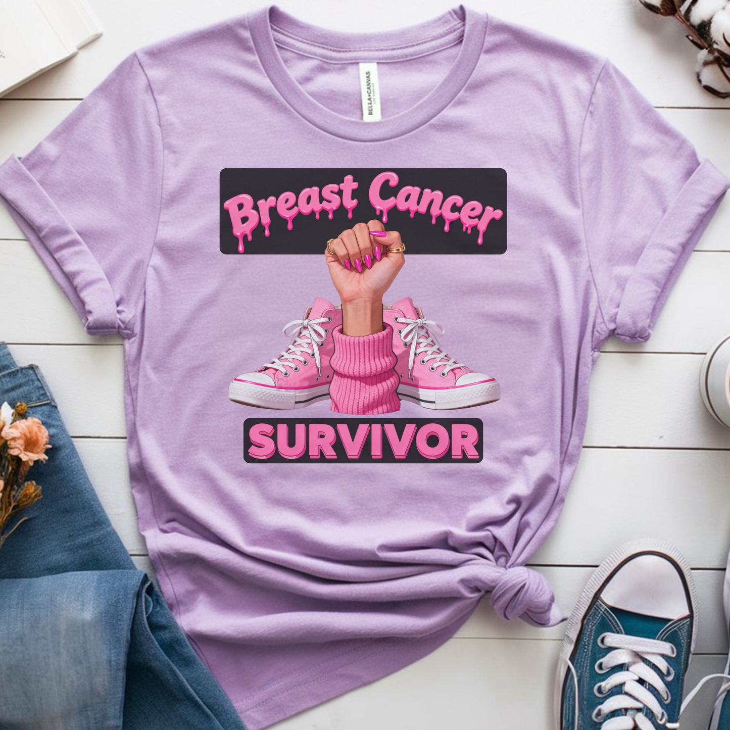Breast Survivor🎗️ Cancer Support T-shirt