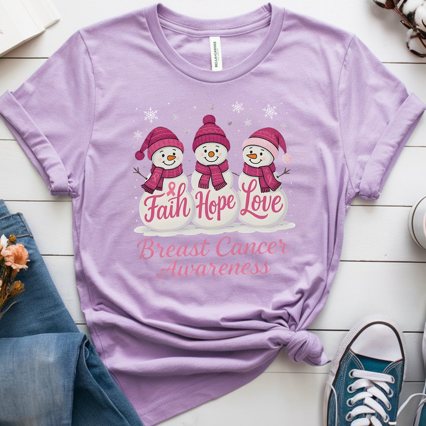 Snow🎗️ Cancer Support T-shirt (Christmas Limited Edition)