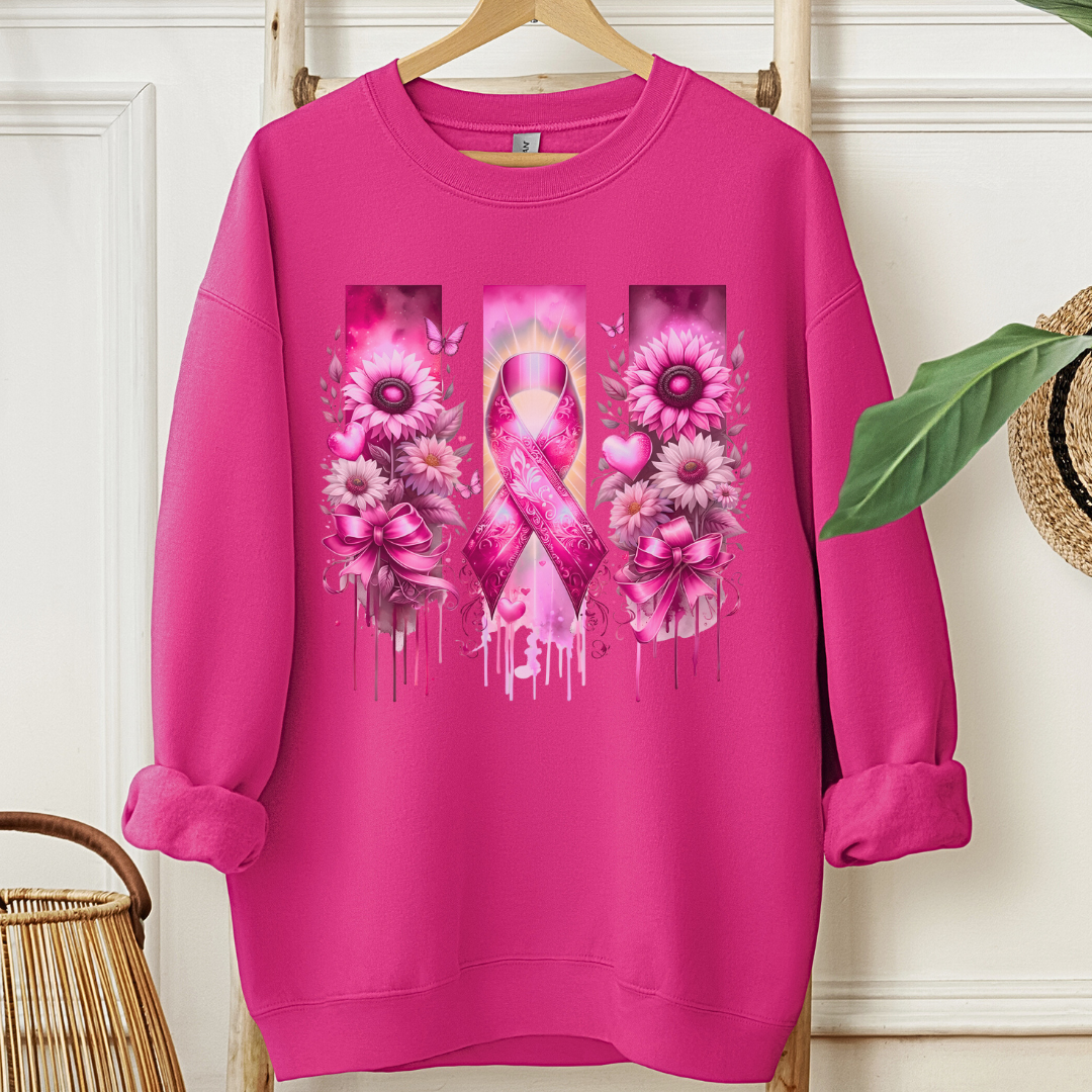 Breast Flowers🎗️Cancer support Sweatshirt