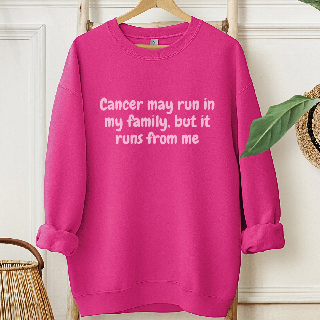 Runs From me🎗️Cancer support Sweatshirt