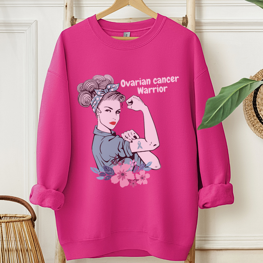 Ovarian Cancer Warrior🎗️Cancer support Sweatshirt