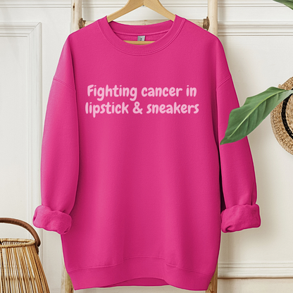 Lipstick🎗️Cancer support Sweatshirt