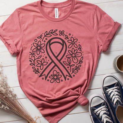 Floral hope 🎗️ Cancer Support T-shirt