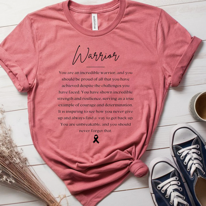 Incredible Warrior🎗️ Cancer Support T-shirt