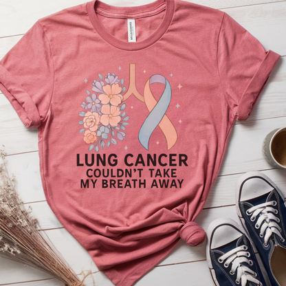Lung Flowers🎗️ Cancer Support T-shirt
