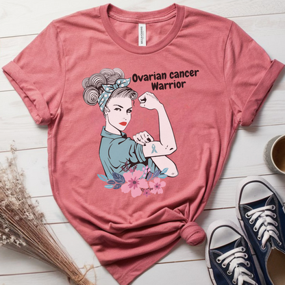 Ovarian Warrior🎗️ Cancer Support T-shirt