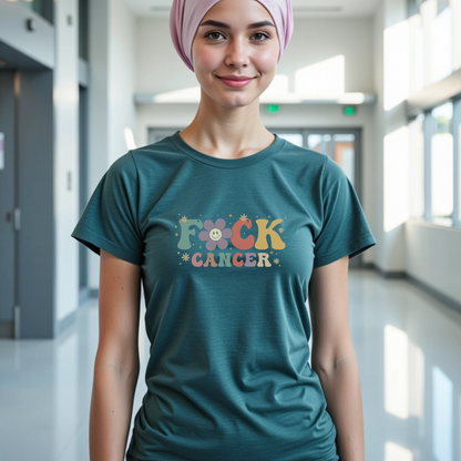 F. Cancer Flower🎗️ Cancer Support T-shirt