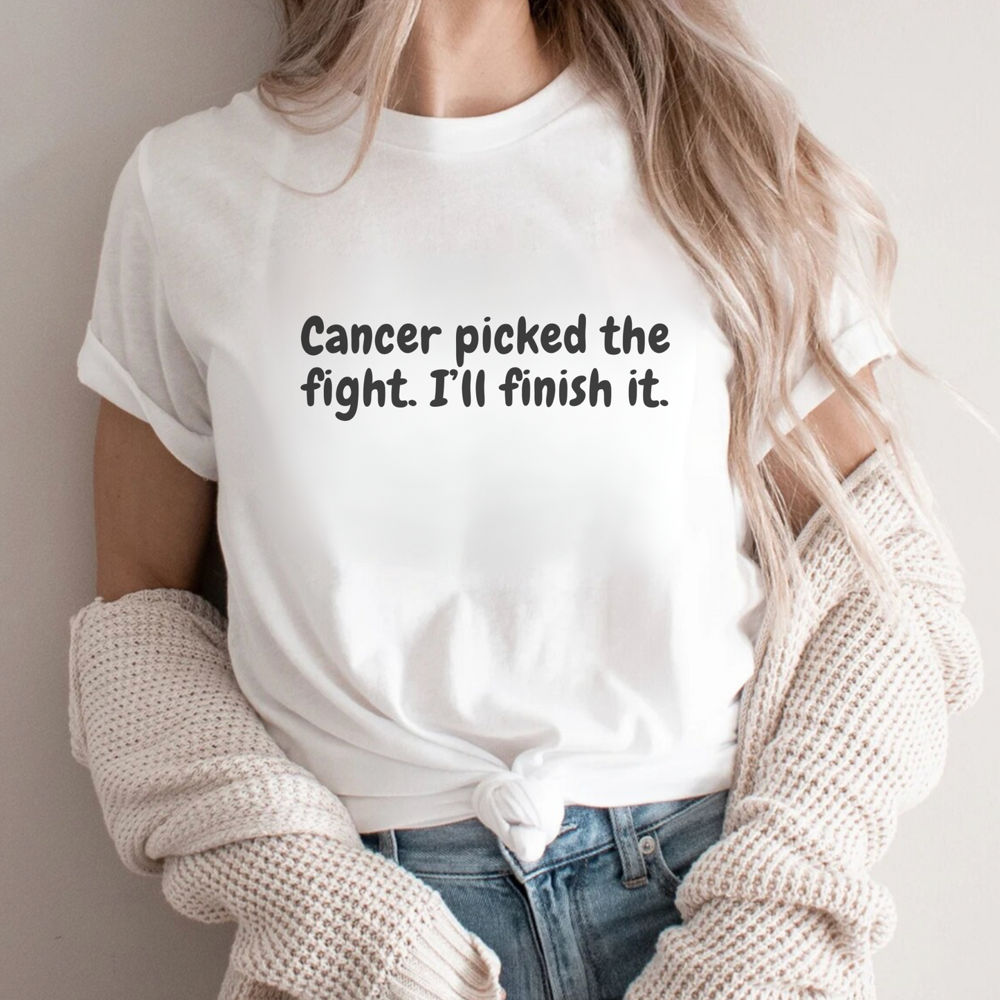 Finish It🎗️ Cancer Support T-shirt