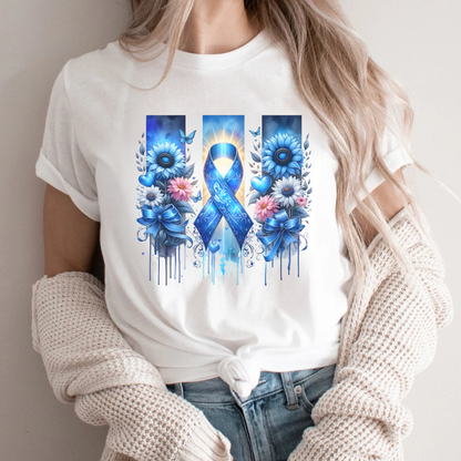 Colon Flowers🎗️ Cancer Support T-shirt