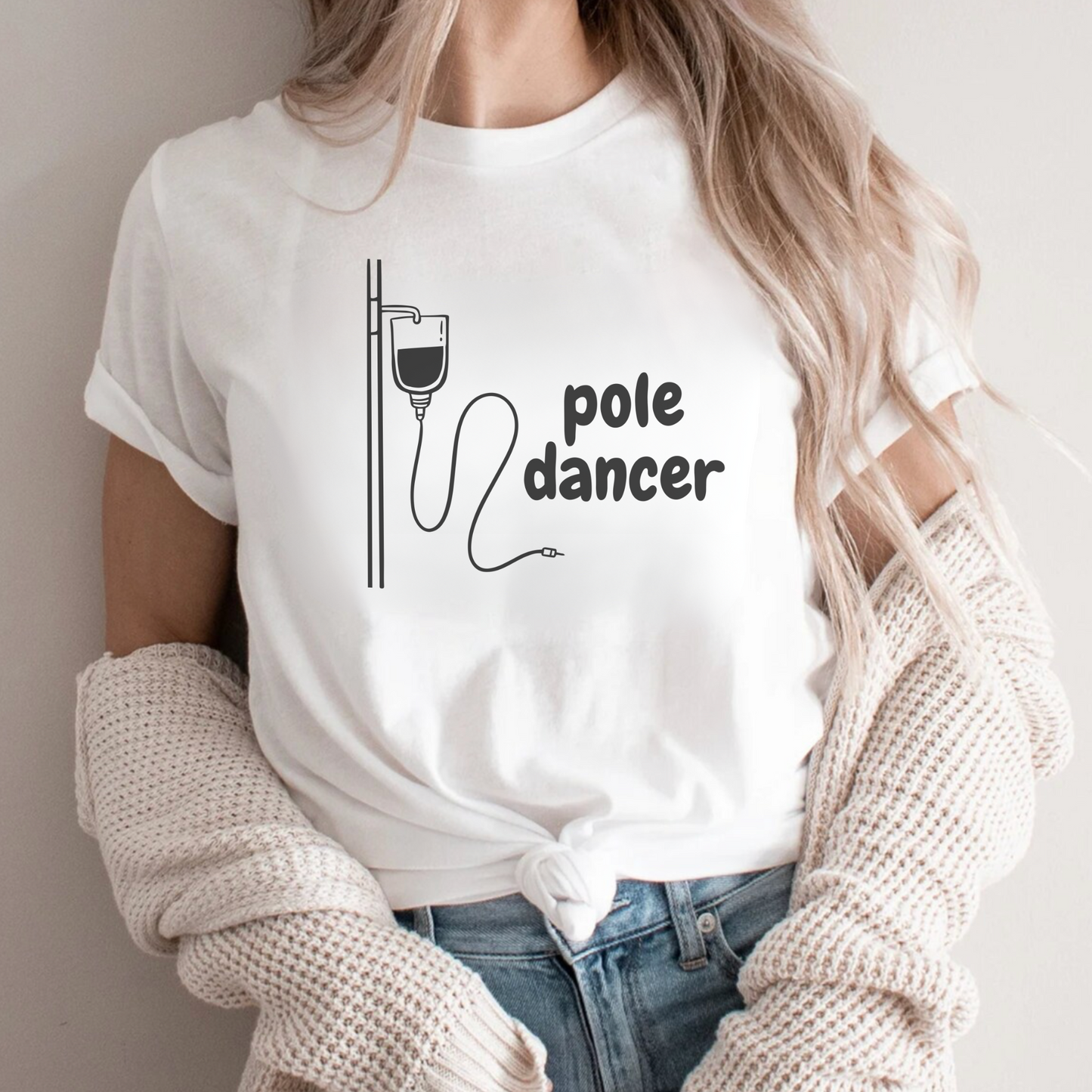 Pole Dancer🎗️ Cancer Support T-shirt