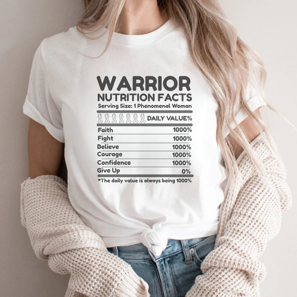 Nutrition Facts🎗️ Cancer Support T-shirt