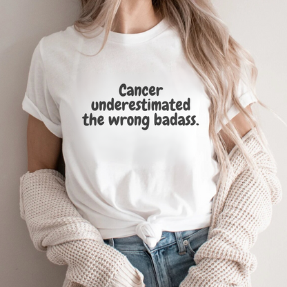 Underestimated🎗️ Cancer Support T-shirt