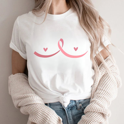 Breast Hearts🎗️ Cancer Support T-shirt