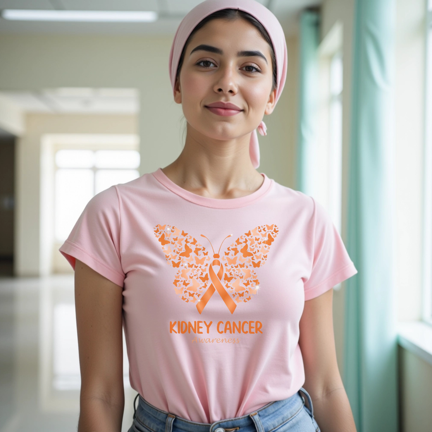 Kidney Awareness🎗️ Cancer Support T-shirt