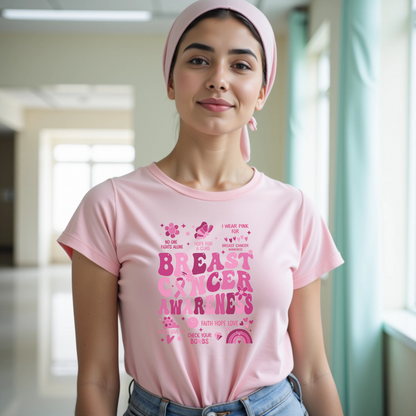 Check your Boobs🎗️ Cancer Support T-shirt