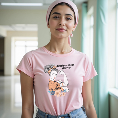 Uterine Warrior🎗️ Cancer Support T-shirt