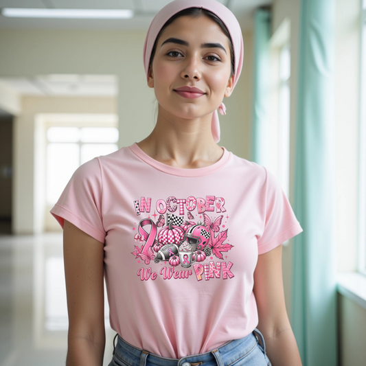 Rugby October🎗️ Cancer Support T-shirt