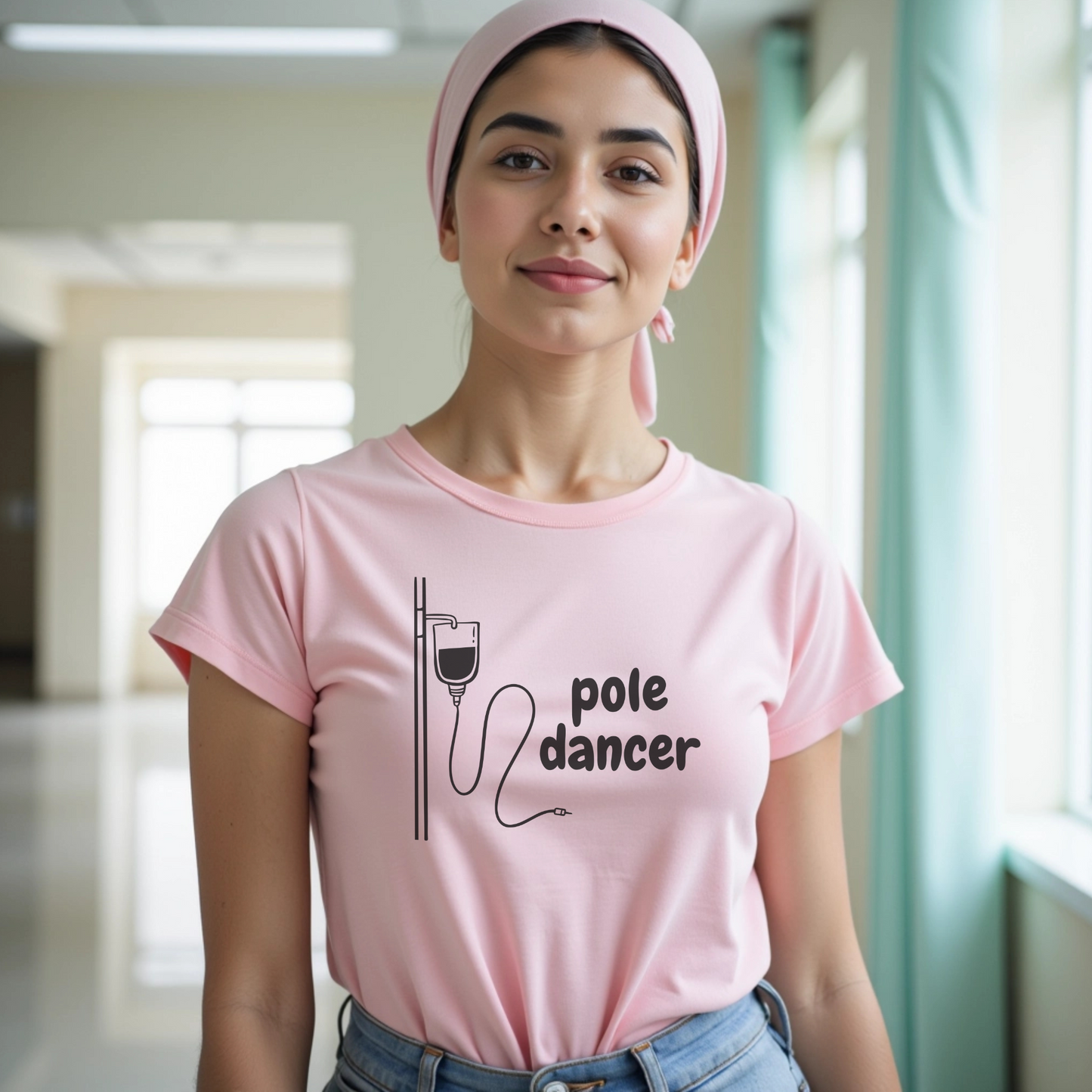 Pole Dancer🎗️ Cancer Support T-shirt