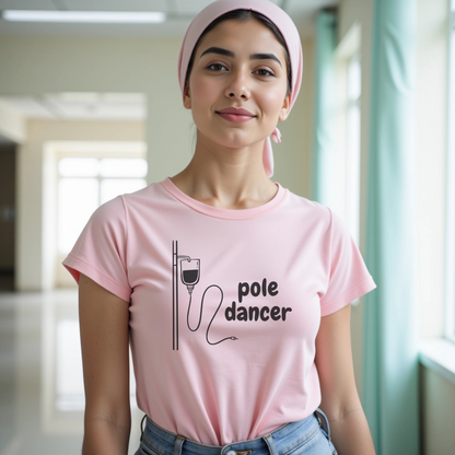 Pole Dancer🎗️ Cancer Support T-shirt