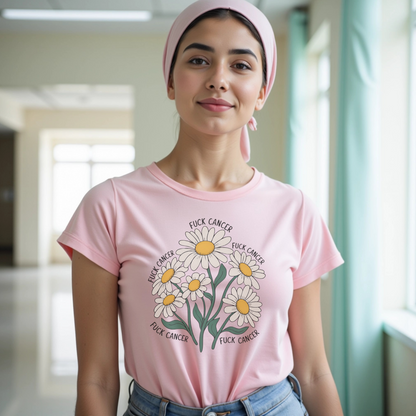 F. Cancer Daisy🎗️ Cancer Support T-shirt