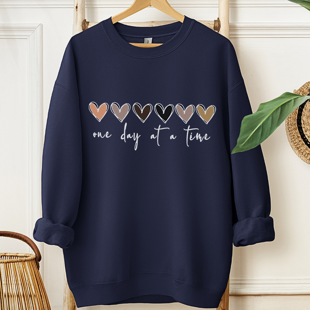 One day (hearts) 🎗️Cancer Support Sweatshirt