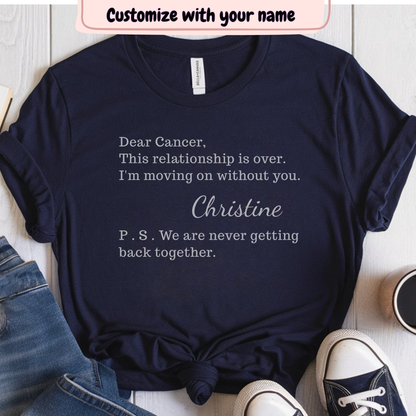 Over🎗️(PERSONALIZED) Cancer Support T-shirt