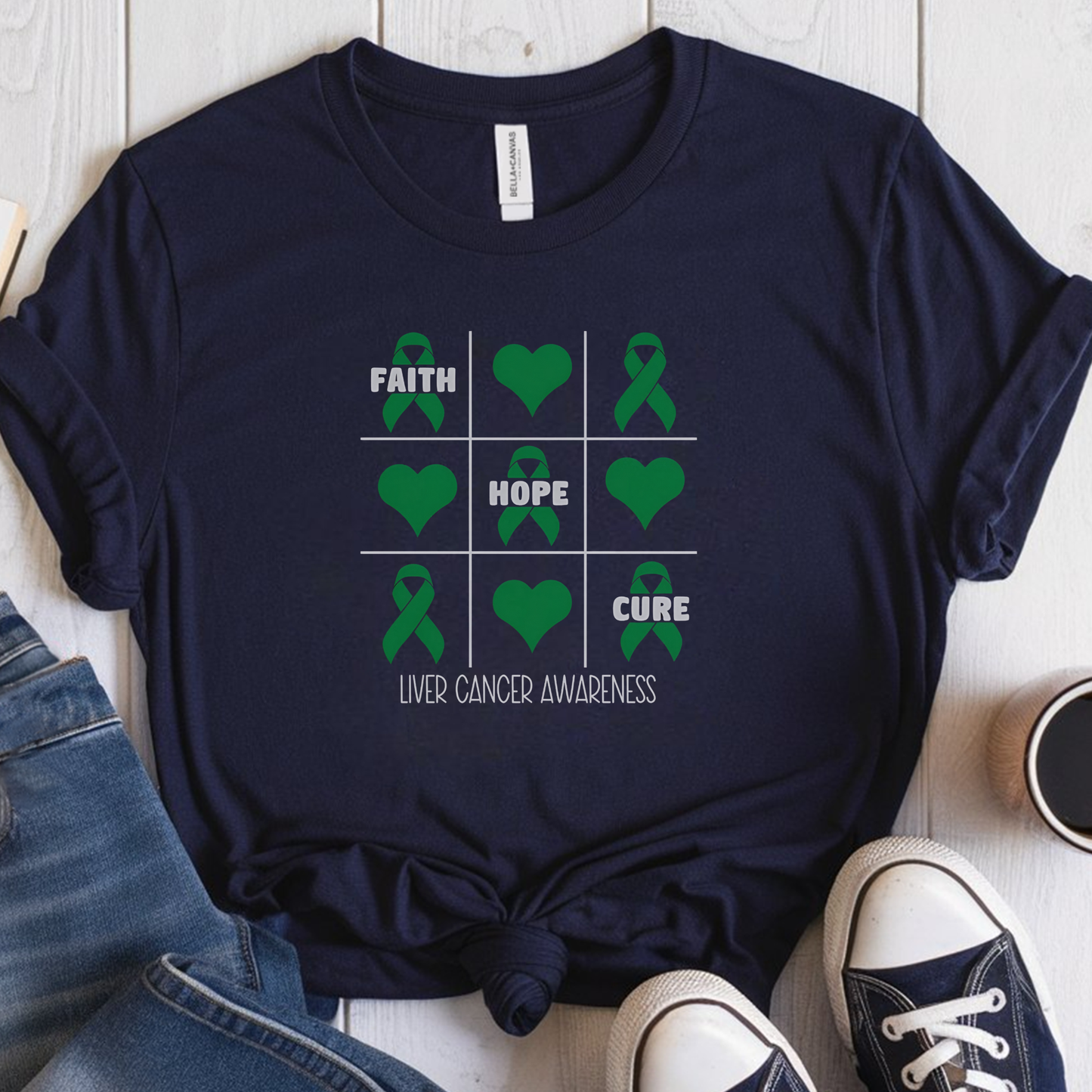 Liver Cure🎗️ Cancer Support T-shirt