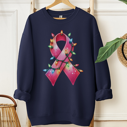 Light Ribbon🎗️Cancer support Sweatshirt (Christmas Limited Edition)