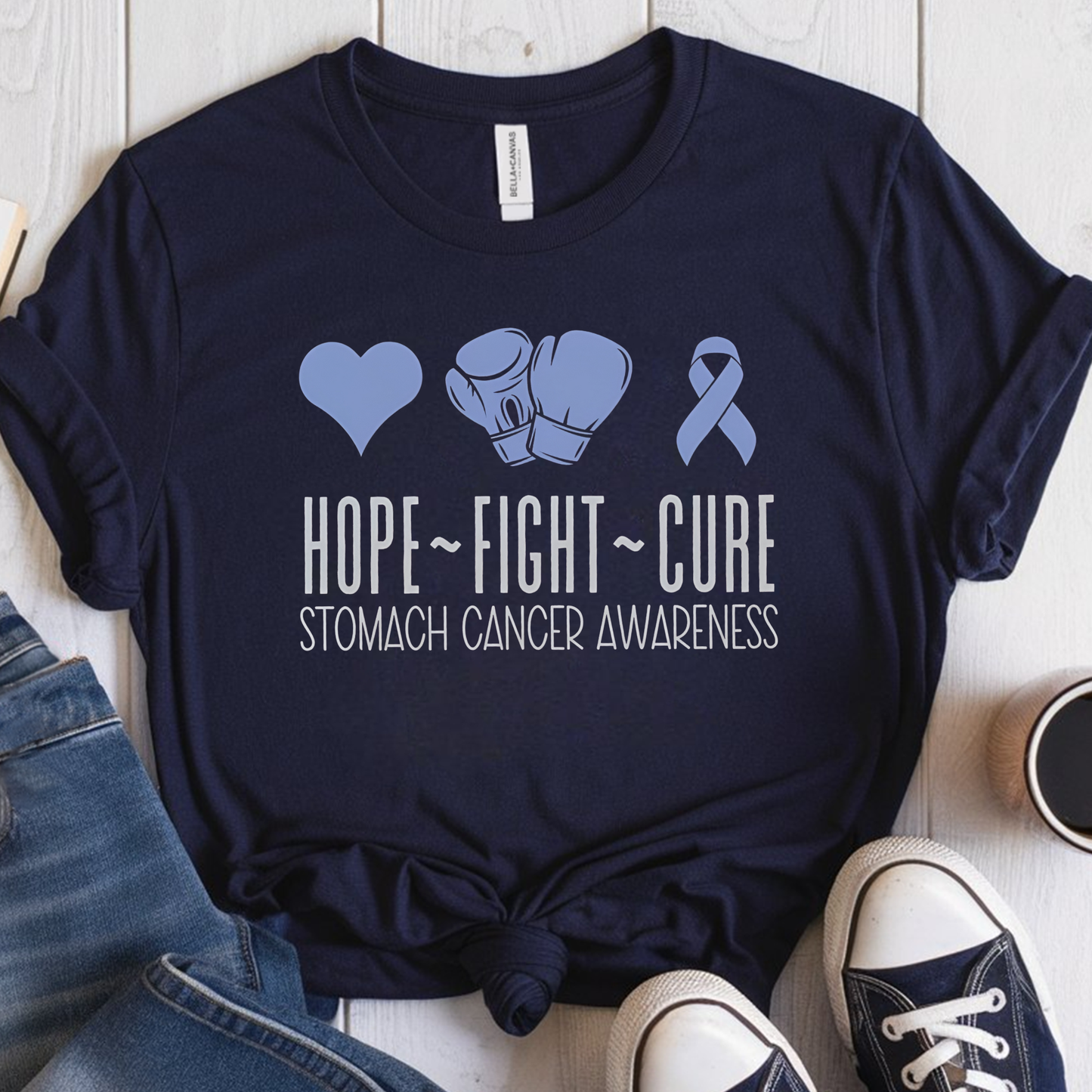 Stomach Hope🎗️ Cancer Support T-shirt