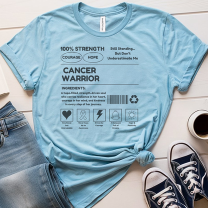 100% Strength🎗️ Cancer Support T-shirt