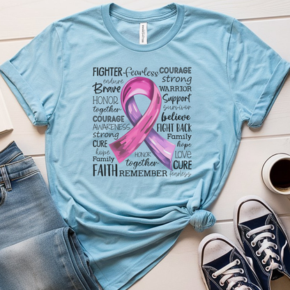Pink Ribbon🎗️ Cancer Support T-shirt