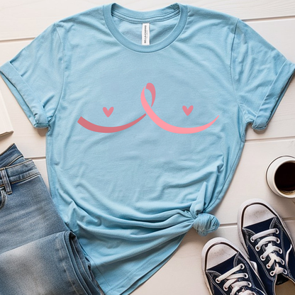 Breast Hearts🎗️ Cancer Support T-shirt
